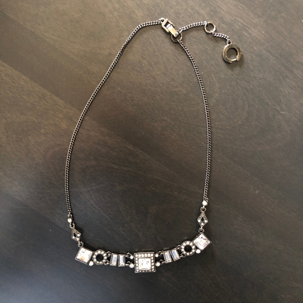 Givenchy Black and Crystal Necklace